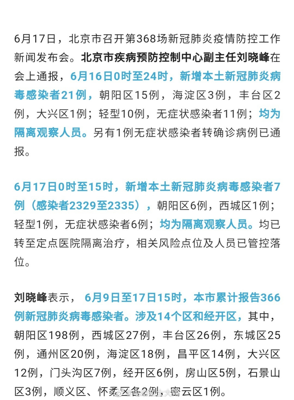 北京增5例本土感染者在海淀和朝阳(北京本轮感染者295人涉13区)
