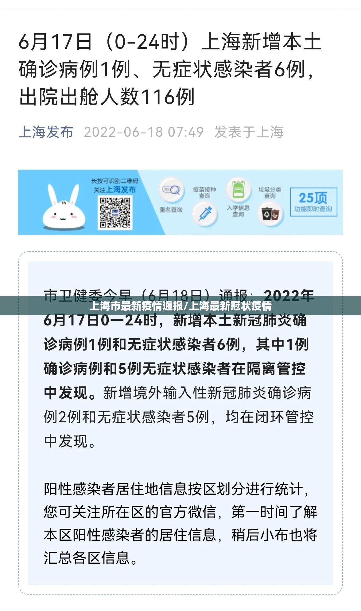 上海市最新疫情通报/上海最新冠状疫情