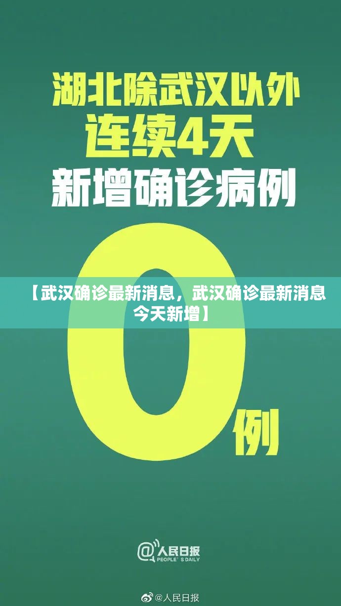 【武汉确诊最新消息，武汉确诊最新消息今天新增】
