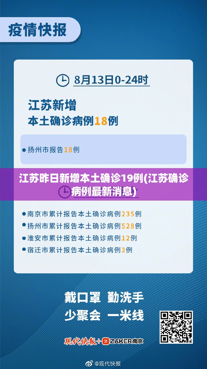 江苏昨日新增本土确诊19例(江苏确诊病例最新消息)