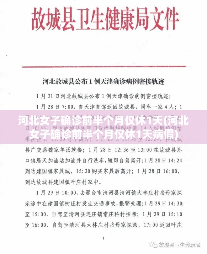 河北女子确诊前半个月仅休1天(河北女子确诊前半个月仅休1天病假)