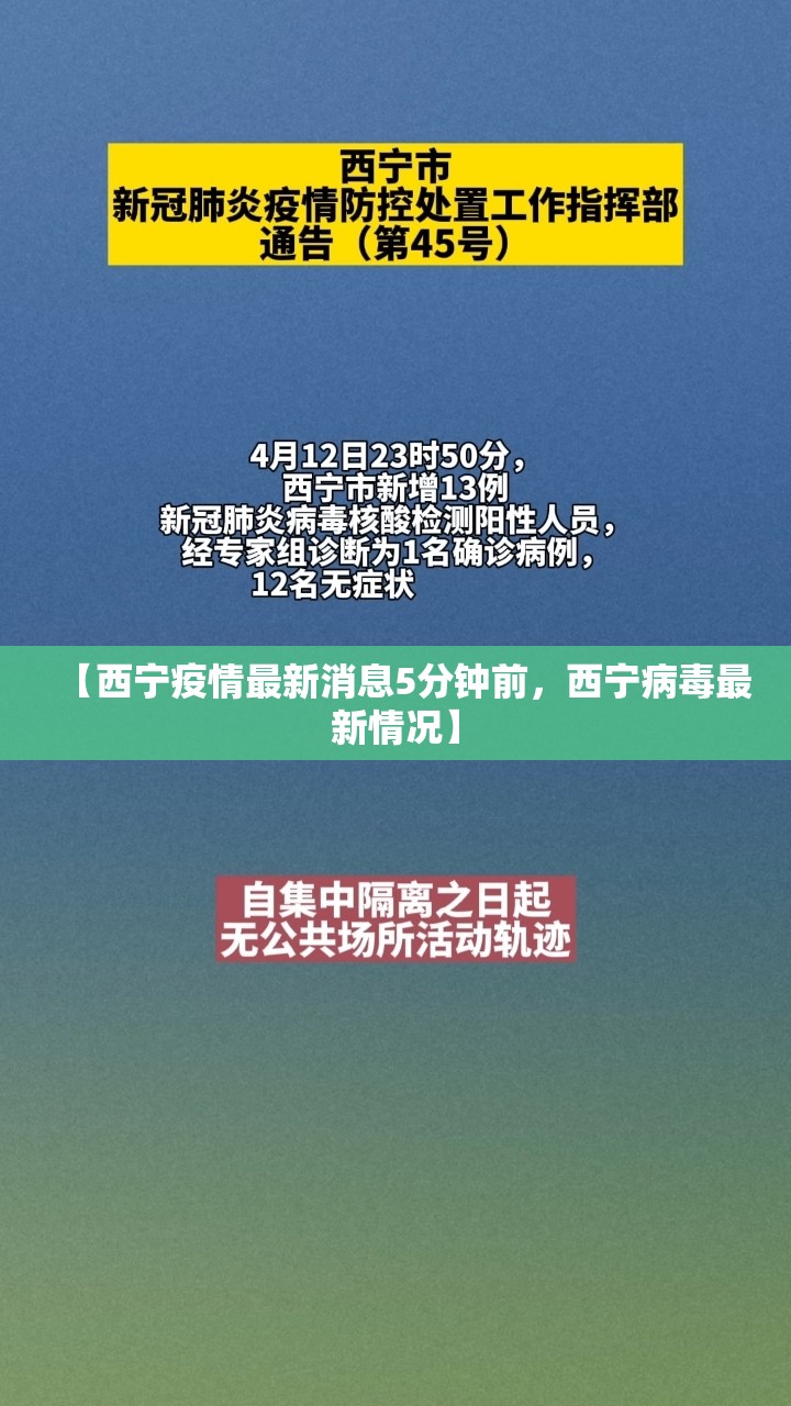 【西宁疫情最新消息5分钟前，西宁病毒最新情况】