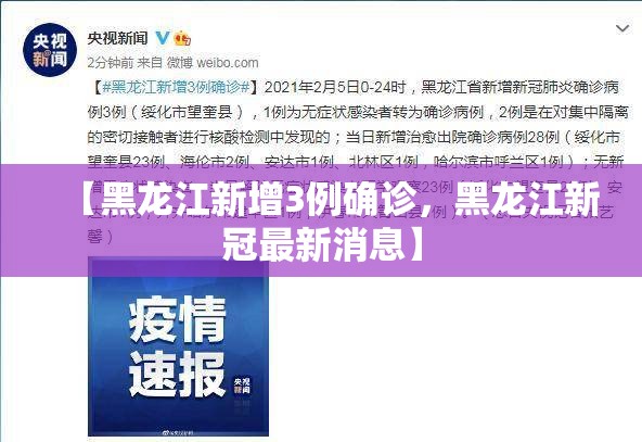 【黑龙江新增3例确诊，黑龙江新冠最新消息】