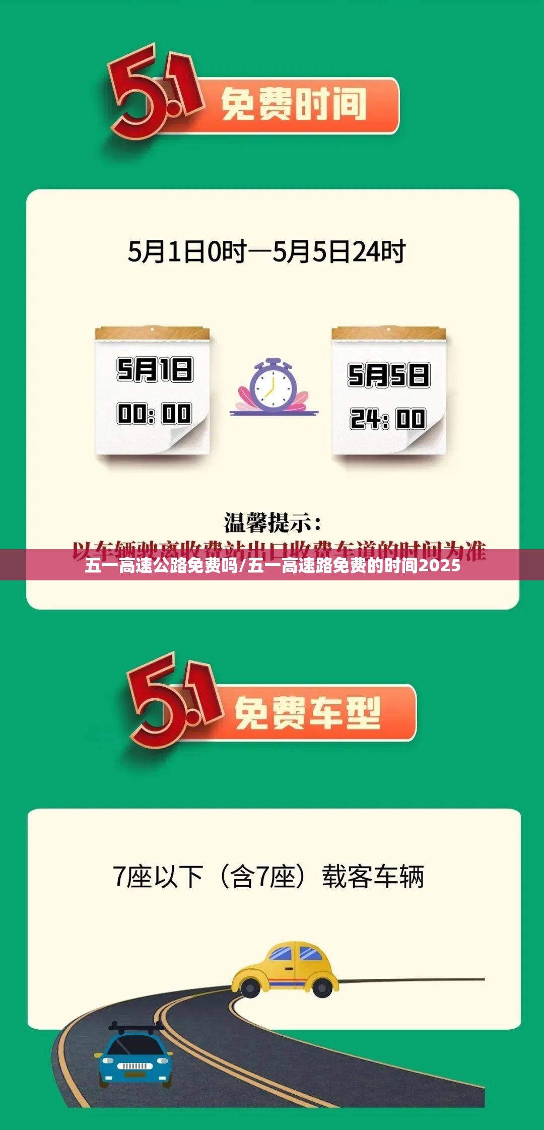 五一高速公路免费吗/五一高速路免费的时间2025