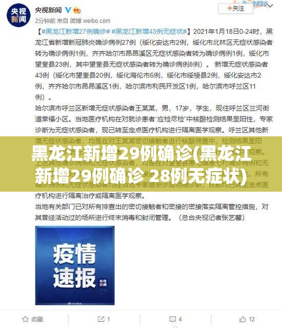 黑龙江新增29例确诊(黑龙江新增29例确诊 28例无症状)