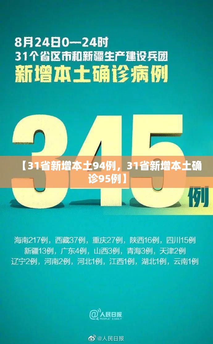 【31省新增本土94例，31省新增本土确诊95例】