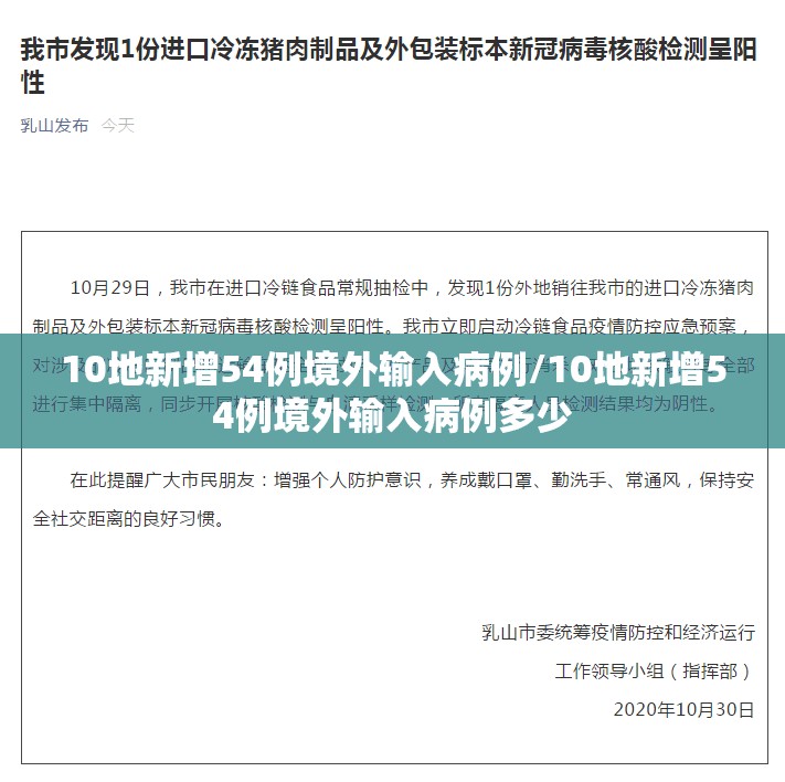 10地新增54例境外输入病例/10地新增54例境外输入病例多少