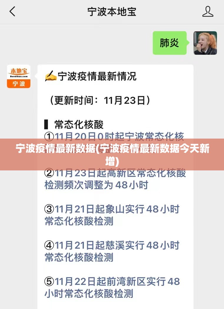 宁波疫情最新数据(宁波疫情最新数据今天新增)