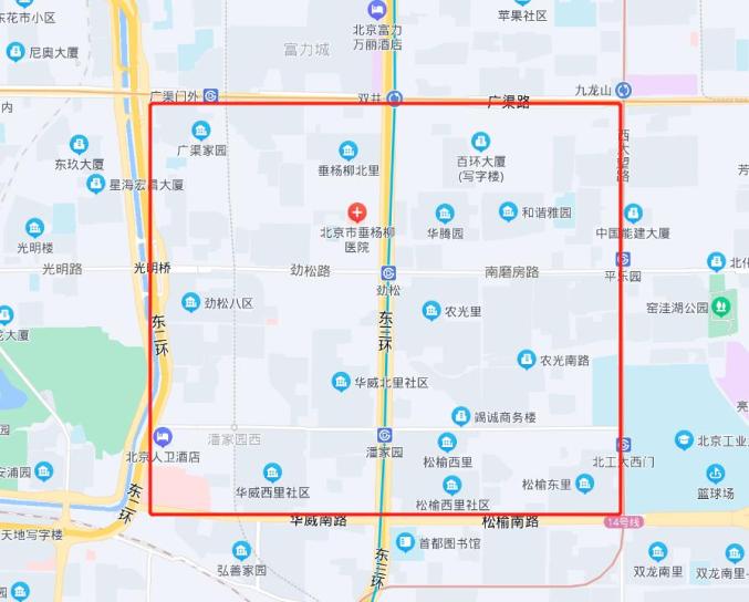 北京朝阳一小区被划为管控区/朝阳区小区分布图
